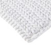 SEVOBAL Bathroom Rugs Bath Mat Rug Home Decor Carpet Shower Mat Home Decor Chenille Chain Stitch for Shower Room Bathroom Home, White, 40"*24"*0.5" - 3 of 4
