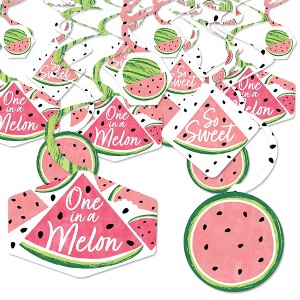 Big Dot of Happiness Sweet Watermelon - Fruit Party Hanging Decor - Party Decoration Swirls - Set of 40 - 1 of 4