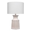 Julian Ceramic Table Lamp Off-White: 3-Way Switch, Cotton Drum Shade - Splendor Home - image 2 of 4