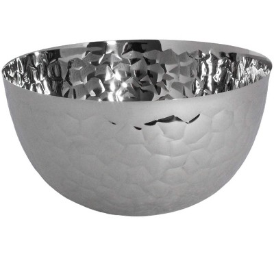 Sol Living Stainless Steel Salad Bowl Serve Pasta, Snacks, Fruit