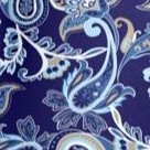 indigo ornate paisley
