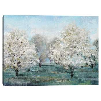 30" x 40" Flowering Trees by Studio Arts Canvas Art Print - Masterpiece Art Gallery