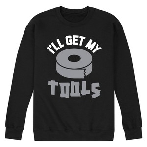 Men's - Instant Message - I'll Get My Tools Graphic Fleece Sweatshirt - 1 of 4