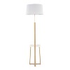 LumiSource Cosmo Shelf Contemporary/Glam Floor Lamp in White Marble and Gold Metal with White Linen Shade: Elegant Design, UL Listed, 60W - 3 of 4