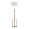 LumiSource Cosmo Shelf Contemporary/Glam Floor Lamp in White Marble and Gold Metal with White Linen Shade: Elegant Design, UL Listed, 60W - image 3 of 4