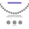 Unique Bargains Party Decoration 24 Felt Balls Hanging Garland 4 Pcs - 2 of 4