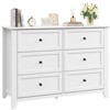 6 Drawer Dresser for Bedroom, Chest of Drawer Dresser for 48 inch TV, Modern Wood Organizer TV Stand for Living Room, Entryway, Hallway - 4 of 4