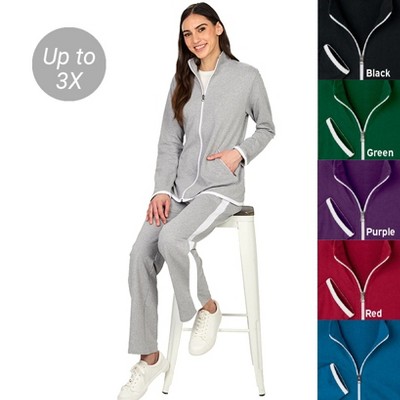 The Lakeside Collection Women's Jogger Track Suit 2 Pc Set