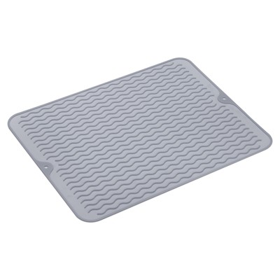Unique Bargains Silicone Heat Resistant Non-Slip Flexible Dish Drying Mat 1 Pc
