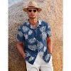 COOFANDY Mens Hawaiian Shirt Short Sleeve Casual Funky Beach Shirt Summer Shirts with Pocket - 3 of 4