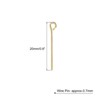 Unique Bargains DIY Craft Necklaces Bracelets Earrings Jewelry Making Iron 21 Gauge Eye Pins 200 Pcs - 2 of 4