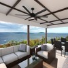 72" Solaria Damp Rated Ceiling Fan with Remote, 6-Speed, LED, Matte Black - Hunter Fan - 3 of 4