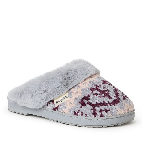 Women's dearfoams chenille clog sales slippers