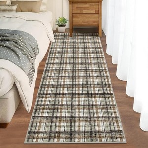 Area Rug for Bedroom Washable Non Slip Runner Rug Low Pile Soft Non Shedding Stain Resistant Carpet - 1 of 4