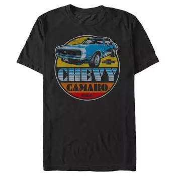 Boy's General Motors Chevy Camaro Ss Retro Cruising Circle T-shirt - Black  - X Large : Target