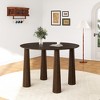 Dovelina Wooakway Solid Wood Round Dining Table With 4 Legs Nordic style - 3 of 4