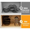 SpaceAid 2 pack Heavy Duty Pan Organizer Rack for Pot Lid Holder - 2 of 4