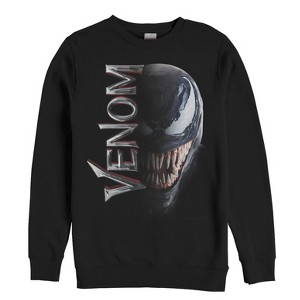 Men's Marvel Venom Film Split Portrait Sweatshirt - 1 of 3
