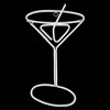 Northlight 17.25" NEON LED Lighted Pre-Lit Martini Glass Window Silhouette Decoration - 2 of 3