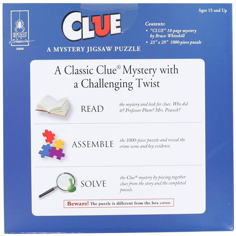 University Games Clue 1000 Piece Mystery Jigsaw Puzzle, 2 of 3