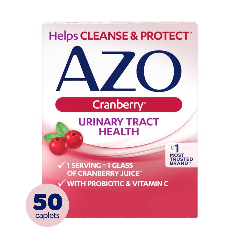 AZO Cranberry for Urinary Tract Health, Cleanse + Protect - 50ct, 1 of 9