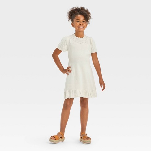 Girls' Short Sleeve Gauze Dress - Cat & Jack™ : Target