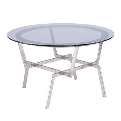 target round glass coffee table