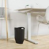 Umbra Skinny Sleek & Stylish Bathroom Trash, Small Garbage Can Wastebasket, 2 Gallon Capacity, Black - 4 of 4
