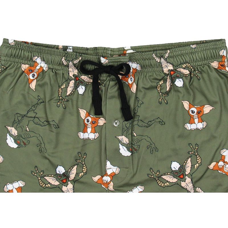Gremlins Men's Gizmo Gremlin AOP Sleep Pajama Lounge Pants With Pockets, 3 of 6