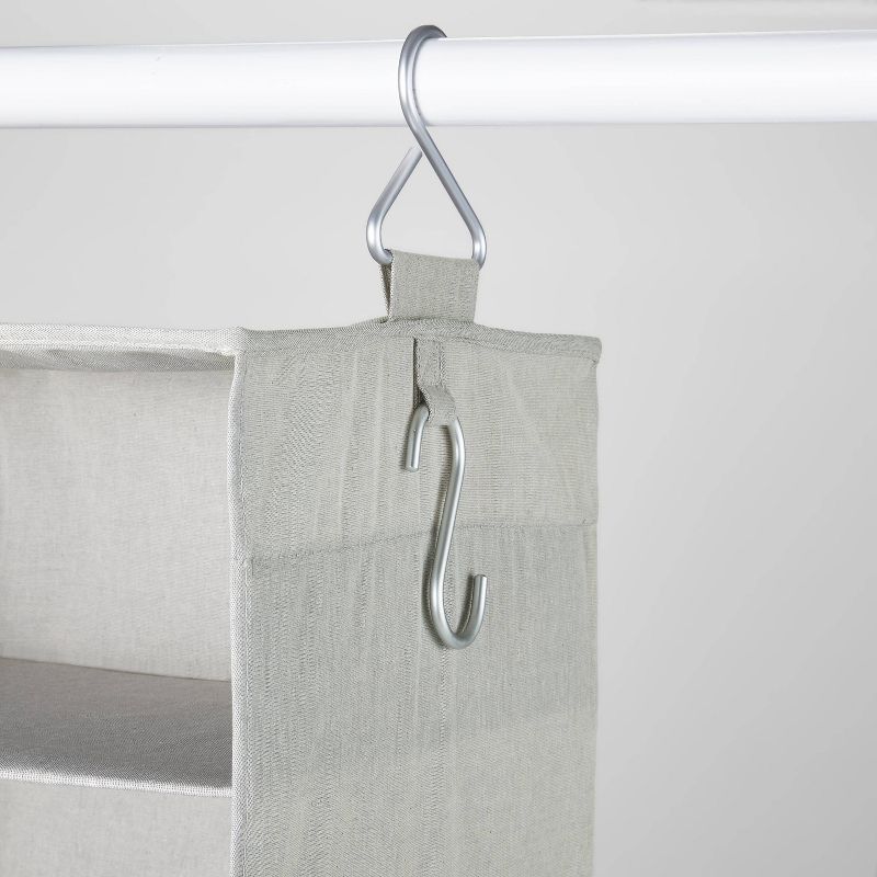 Hanging Fabric Storage Organizer Gray - Brightroom™, 4 of 7
