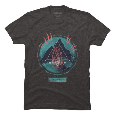 Men's Design By Humans Mountain of Madness By againstbound T-Shirt