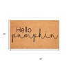 HomeRoots 24" X 36" Brown And Natural Fall Hello Pumpkin Outdoor Coir Door Mat - 3 of 4