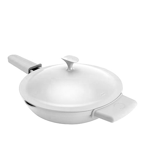 Ravelli italia Linea 10 Non-Stick Saucepan with Lid, 1 Quart - Made in Italy