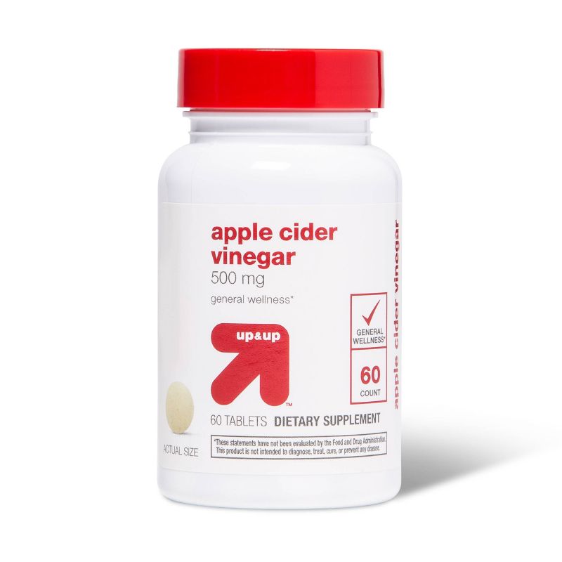 Apple Cider Vinegar Supplement Tablets - 60ct - up &#38; up&#8482;, 1 of 7