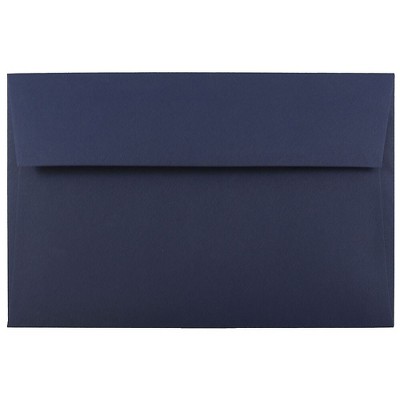 JAM Paper A10 Invitation Envelopes 6 x 9.5 Navy Blue LEBA867