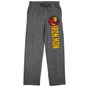 Marvel Comics Iron Man Men's Graphite Heather Sleep Pajama Pants - 1 of 2