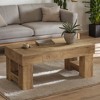 Hommoo 47" Farmhouse Coffee Table with Storage Drawer, Center Cocktail Table - 2 of 4