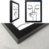 BRINJOY Black and White Bathroom Wall Art - Humorous Canvas Print with Frame, 8x10 Inch Modern Minimalist Bathroom Sign for Guest Bath Decor - 3 of 4