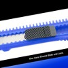 MotoProducts 100 Bulk 6" Box Cutters Blue with Snap-Off Blades and Safety Locks - 4 of 4