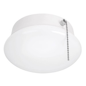 ETI 3.54 in. H X 7 in. W X 7 in. L White LED Ceiling Spin Light - 1 of 1
