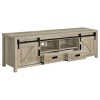Lyngins Distressed Pine TV Stand with Sliding Doors,Media Console with Drawers & Open Shelves,Entertainment Center for Living Room,Bedroom - 4 of 4