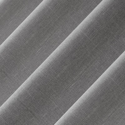 Silver Gray Heathered Texture Tab Top Sheer Curtain Panel