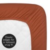 Sweet Jojo Designs Gender Neutral Unisex Kids Twin Sheet Set Diamond Tuft Orange and Ivory 3pc - 3 of 4
