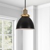 Hudson and Canal 8" Wide Pendant with Metal Shade - 4 of 4