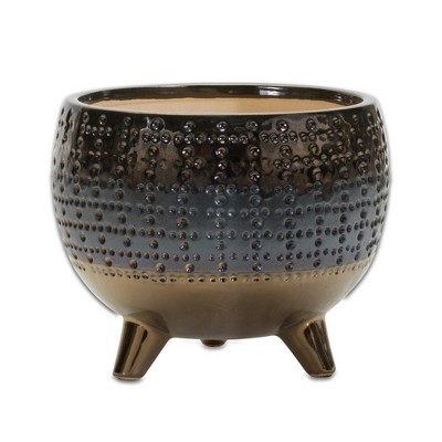 Melrose Dotted Ceramic Planter 6"H