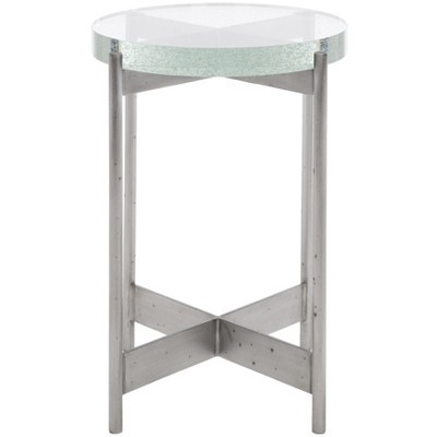 Safavieh Sullivan 18-in Silver/Mirror Accent Table FOX2526A | RONA