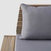 Sedona 2pk Acacia Wood Club Chairs Gray/Dark Gray - Christopher Knight Home: Weather-Resistant Patio Accent Chairs - 4 of 4