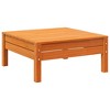 vidaXL Patio Footstool Wax Brown Solid Wood Pine - 2 of 4