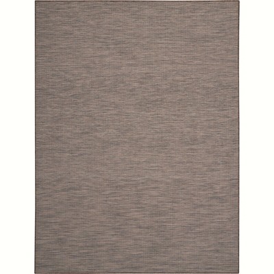 Easy-Care Natural Synthetic 8' x 10' Flatweave Indoor/Outdoor Rug