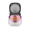 CUCKOO 6-Cup Micom Rice Cooker and Warmer Pink/White: 8 Settings, Automatic Keep Warm, Dishwasher-Safe Parts, Timer - 3 of 4
